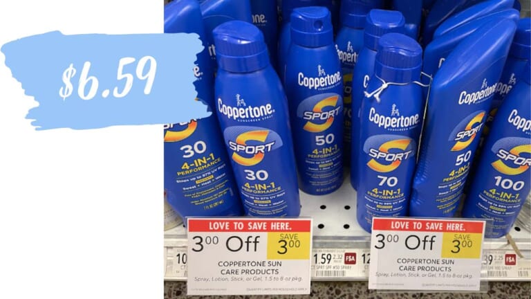 Coppertone Sun Care for $6.59 (reg. $11.59)