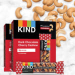 24-Count KIND Nut Bars, Dark Chocolate Cherry Cashew $17.29 (Reg. $28.44) – 72¢/1.4 Ounce Bar – Gluten Free, Low Glycemic Index, 4g Protein