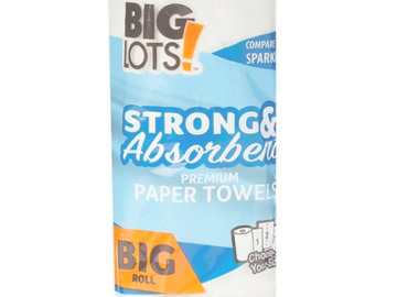 Big Lots: Premium Choose Your Size 140-Sheet Paper Towel Roll only $0.63 today!