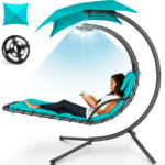 Hanging LED-Lit Curved Chaise Lounge Chair only $199.99 shipped!
