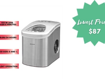 Lowest Price!  $87 Frigidaire 26-lb. Countertop Ice Maker