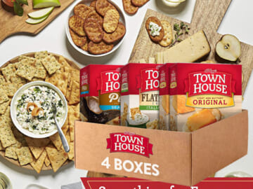 4-Boxes Kellogg’s Town House Crackers, Variety Pack as low as $10.39 After Coupon (Reg. $16) – $2.60/Box + Free Shipping