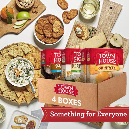 4-Boxes Kellogg’s Town House Crackers, Variety Pack as low as $10.39 After Coupon (Reg. $16) – $2.60/Box + Free Shipping