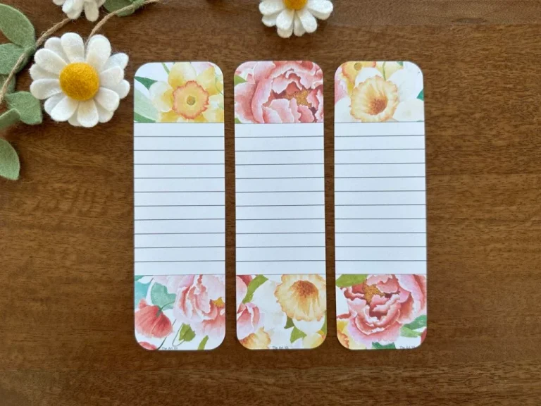 Free Printable Watercolor Floral Bookmarks