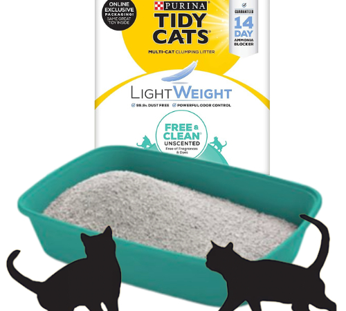 Purina Tidy Cats Low Dust Clumping Cat Litter, LightWeight Free & Clean Unscented, 17 lb. Box as low as $19.11 After Coupon (Reg. $25.48) + Free Shipping