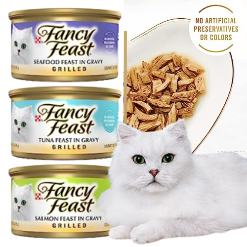 24-Count Fancy Feast Seafood Collection in Wet Cat Food Variety Pack as low as $14.24 After Coupon (Reg. $21.36) + Free Shipping – 59¢/3 oz Can