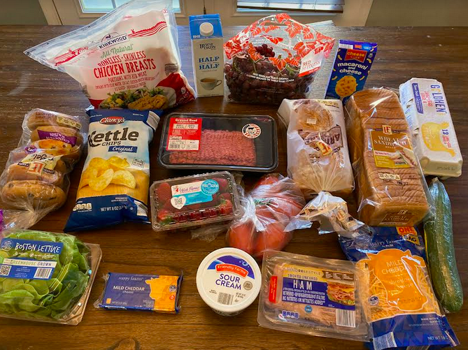 Gretchen’s $125 Grocery Shopping Trip and Weekly Menu Plan for 6 {Aldi & Sam’s Club}