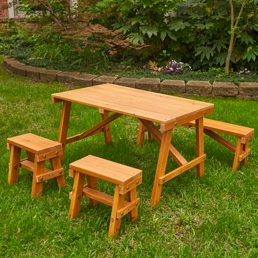 KidKraft Amber Outdoor Picnic Table Set only $44.99 after Exclusive Discount!