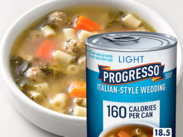 12-Pack Progresso Light Soup, Italian Style Wedding as low as $14.03 After Coupon (Reg. $26.16) – $1.17/18.5-Oz Can + Free Shipping