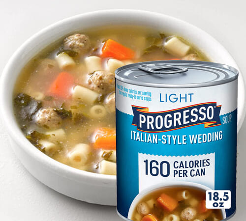 12-Pack Progresso Light Soup, Italian Style Wedding as low as $14.03 After Coupon (Reg. $26.16) – $1.17/18.5-Oz Can + Free Shipping
