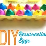 DIY Resurrection Eggs for only $1 to tell the story of Easter with your kids.