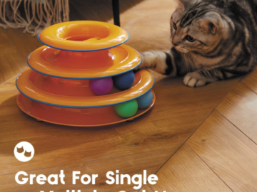 Petstages Tower of Tracks 3-Tier Cat Toy $6.15 After Coupon (Reg. $27) – 60K+ FAB Ratings!