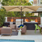 Bring home the best summer experience with this Easyfashion 6.5x10ft Outdoor Rectangle Umbrella, Tan for just $30 (Reg. $109.99)