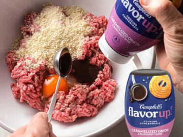 FOUR Bottles Campbell’s FlavorUp! Caramelized Onion and Burgundy Wine Cooking Concentrate as low as $2.70 EACH (Reg. $4.59) + Free Shipping + Buy 4, save 5% – Vegetarian-Friendly