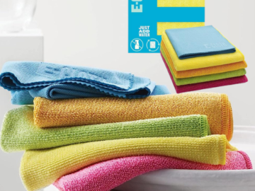 5-Piece E-Cloth Microfiber Cleaning Cleaning Cloth Starter Pack as low as $13.72 Shipped Free (Reg. $20)  – $2.74 each, Backed by a 1-Year, 100-Wash Promise!