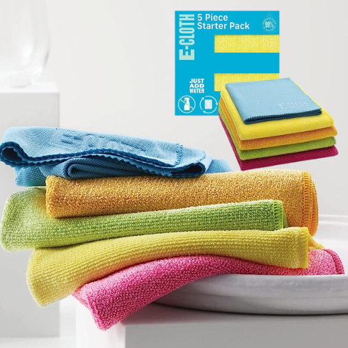 5-Piece E-Cloth Microfiber Cleaning Cleaning Cloth Starter Pack as low as $13.72 Shipped Free (Reg. $20)  – $2.74 each, Backed by a 1-Year, 100-Wash Promise!