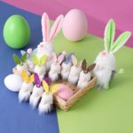 Set of 10 Easter Hanging Gnome Bunny Ornaments $11.40 After Coupon (Reg. $14) – $1.14 each