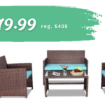 4-Piece Patio Furniture Set $180 (reg. $400)