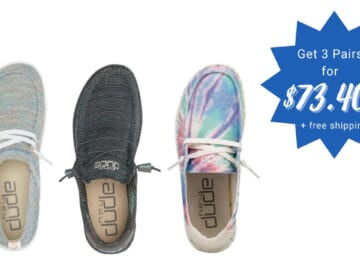 Hey Dude Coupon Code | 3 For $73.40!!