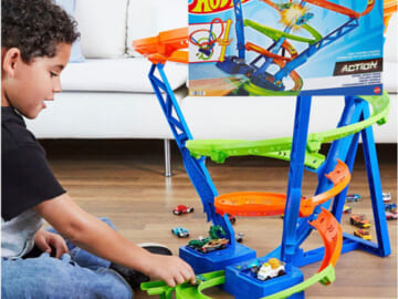 29-Inch Hot Wheels Action Spiral Speed Crash Track Set $26 (Reg. $50)