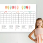 Summer Calendar Bucket List Activity Poster
