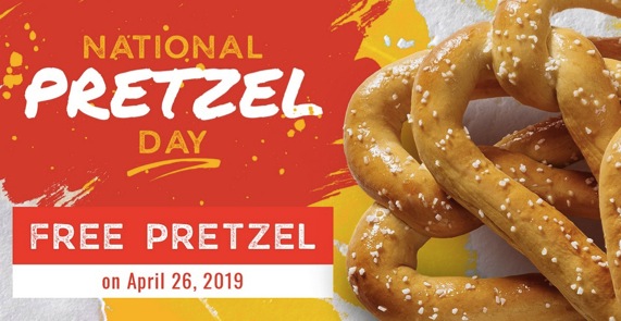 National Pretzel Day Freebies (April 26, 2023)