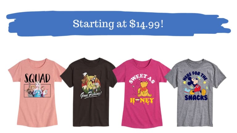 Disney Graphic Tees From $14.99