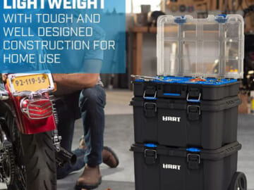 HART Stack System, Mobile Toolbox for Storage and Organization $74 Shipped Free (Reg. $89) – 3 Piece Resin Plastic Modular Toolbox System