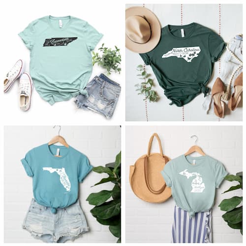 Vintage State Graphic Tees only $14.99 shipped!