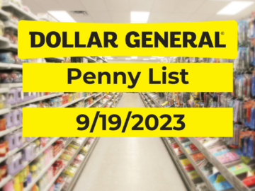 Dollar General Penny List 9/19/2023