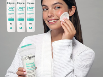 300-Count Cliganic Premium Cotton Rounds as low as $5.15 After Coupon (Reg. $10) + Free Shipping – 2¢ Each