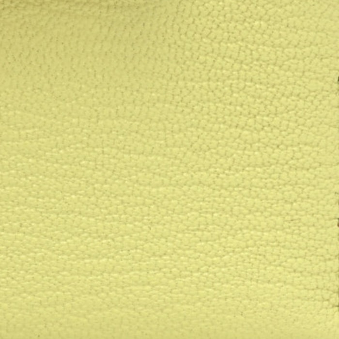 this is a close up swatch image by fashionphile of the hermes jaune bourgeon color on chevre mysore leather
