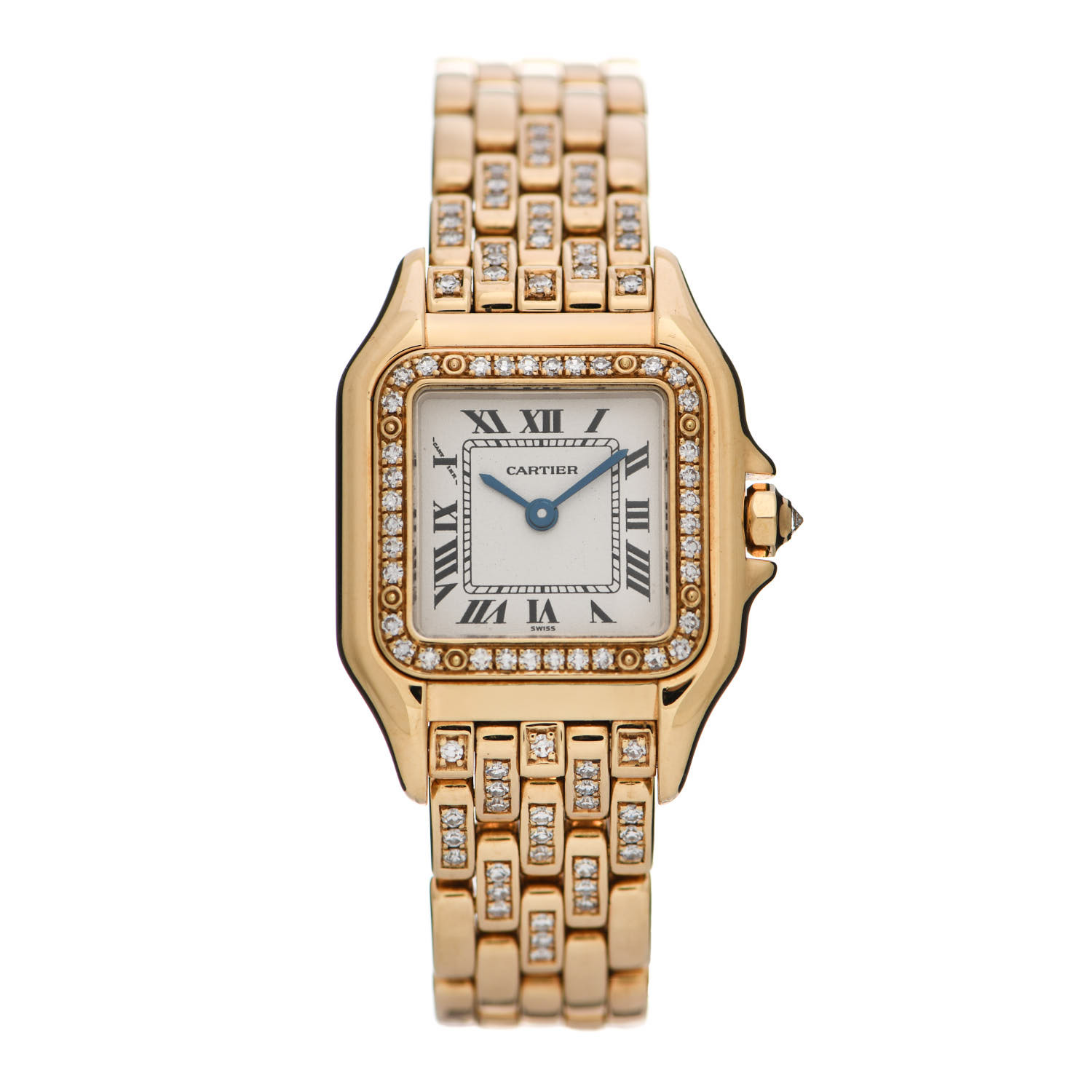 product image of CARTIER 18K Yellow Gold Diamond 22mm Panthere Quartz Watch FASHIONPHILE