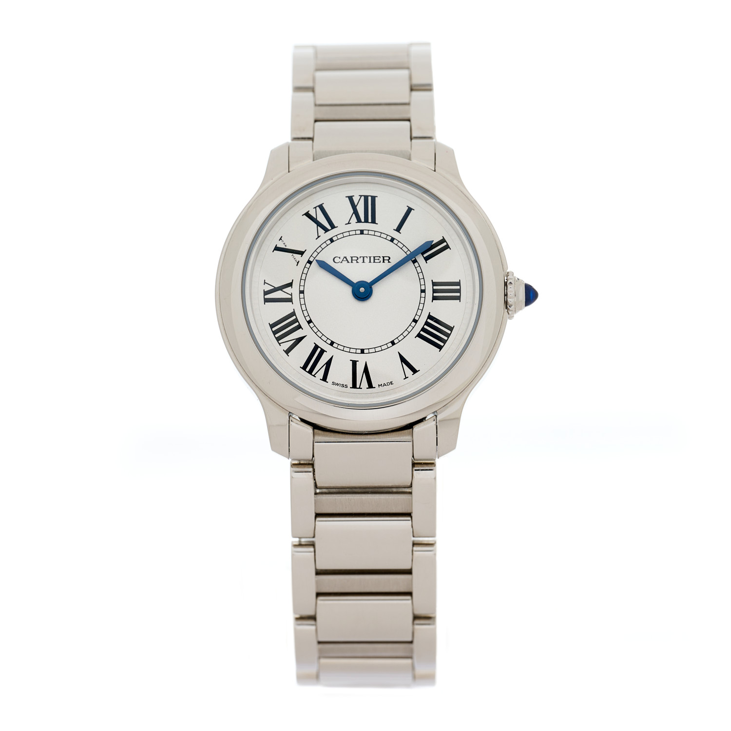 product image of CARTIER Stainless Steel 29mm Ronde Must de Cartier Quartz Watch FASHIONPHILE