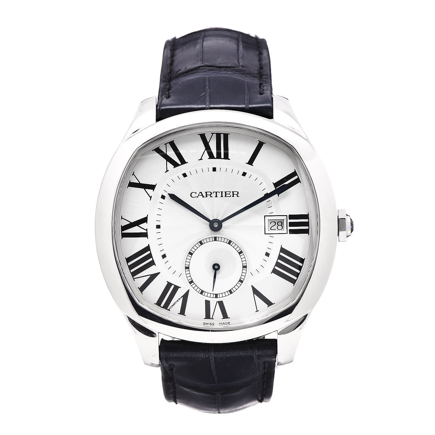 product image of CARTIER Stainless Steel Alligator 41mm Drive De Cartier Automatic Watch FASHIONPHILE