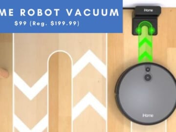 Walmart | iHome Robot Vacuum $99 (Reg. $199.99)