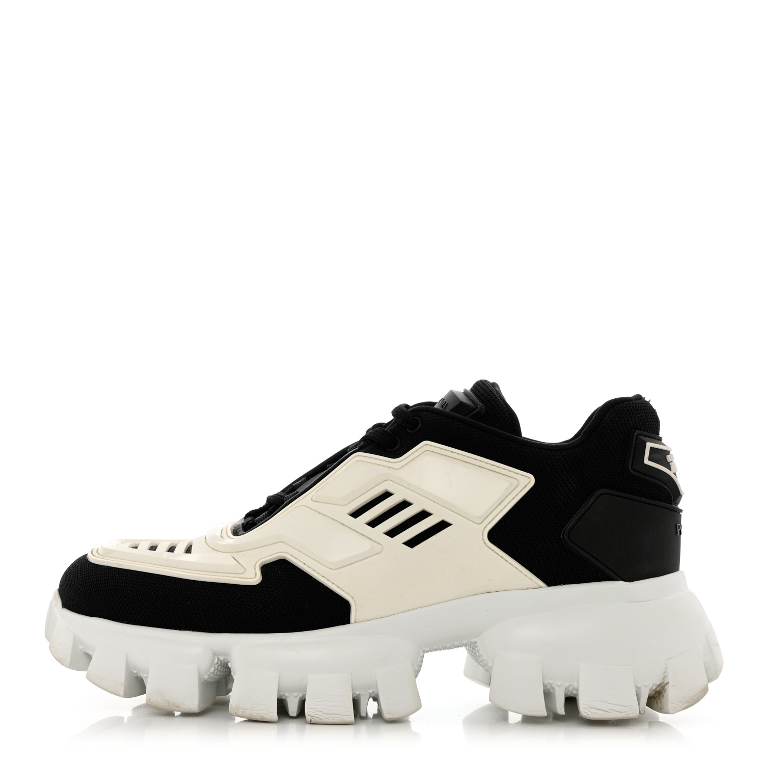 product image of PRADA Cloudbust Thunder Sneaker 37.5 Black White FASHIONPHILE