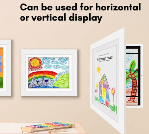 Prime Exclusive Deal: Front Loading Kids Art Frame $16.99 Shipped Free (Reg. $20) – 5 Colors, Holds 100 Artworks