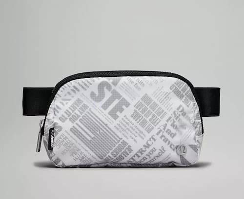 Everywhere Belt Bag 1L in Black White print