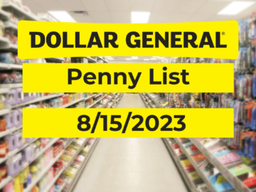 Dollar General Penny List | August 15, 2023