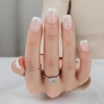 Jofay French Tip Press on Nails Short French Tip