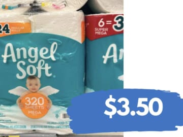 Angel Soft Bath Tissue for $3.50 at Walgreens