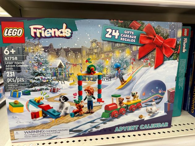 LEGO Friends Advent Calendar on shelf at Target