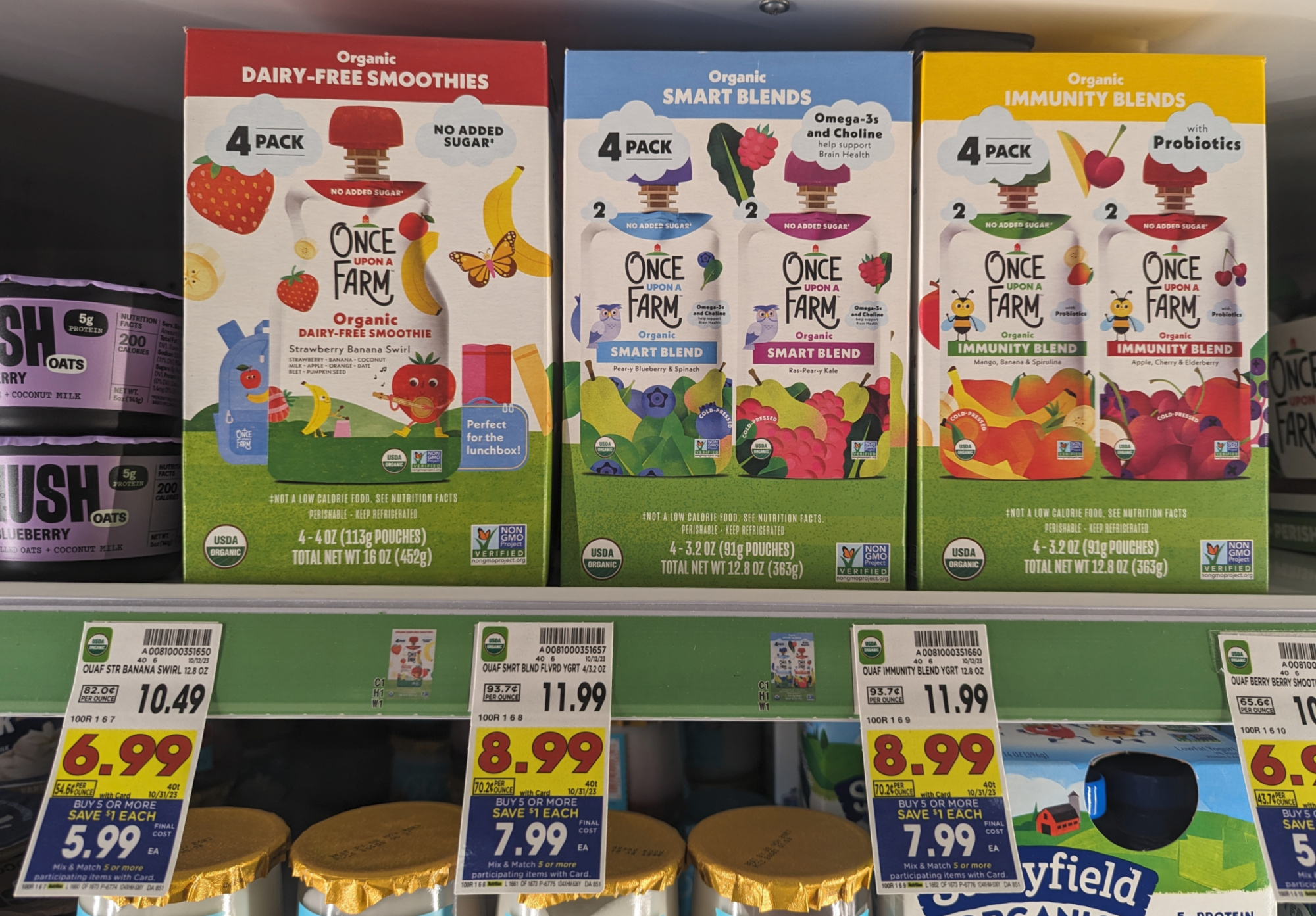 Once Upon a Farm Smoothie 4-Pack As Low As $3.99 At Kroger (Regular Price $10.49)