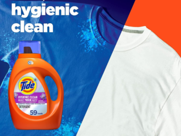 Tide Hygienic Clean 10x Heavy Duty Liquid Laundry Detergent, 92 Oz as low as $10.09 when you buy 3 (Reg. $16) + Free Shipping – 59 Loads – 17¢/Load – Spring Meadow or Unscented