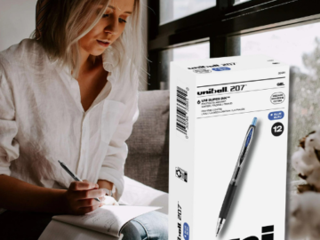 Retractable Gel Pens, 12-Count, 0.7mm (Blue Ink) $6.68 (Reg. $13.75) – 56¢/pen!