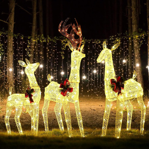Illuminate your outdoor space with this Light Up Deer Family, 3-Piece Set for just $119.99 After Code (Reg. $299.99) + Free Shipping