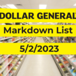 Dollar General Penny List & Markdowns 5-2-2023