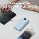 Portable Charger with Built-in Cables and AC Wall Plug $17.49 After Code + Coupon (Reg. $39.99) + Free Shipping