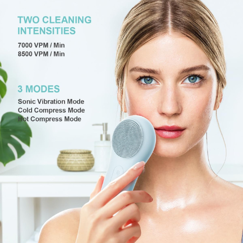 Say hello to healthier, glowing skin with this Facial Cleansing Brush for just $13.85 After Code + Coupon (Reg. $32.99) + Free Shipping
